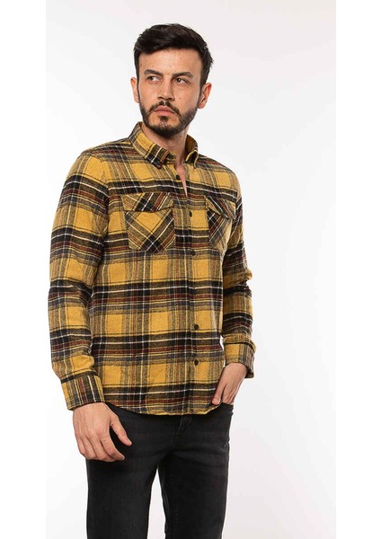 2034 Cazador Erkek Gömlek Hardal modelleri