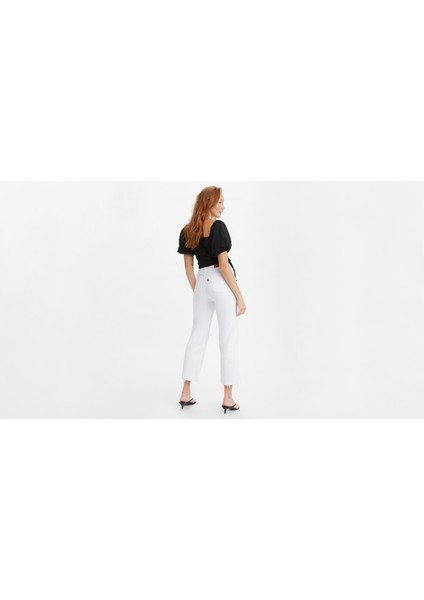 Ribcage Straight Ankle Kadın Jean Pantolon-Cloud Over modelleri
