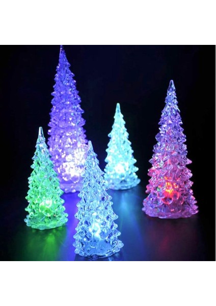 Kuzey Oyuncak Renkli LED Işıklı Çam Ağacı 17 cm Işıklı Çam Ağacı Işıklı Yılbaşı Ağacı Vıp Rgb Pıne Tree LED Lıght