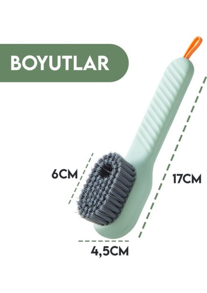 Deterjan Sabun Hazneli Temizlik Fırçası Saplı