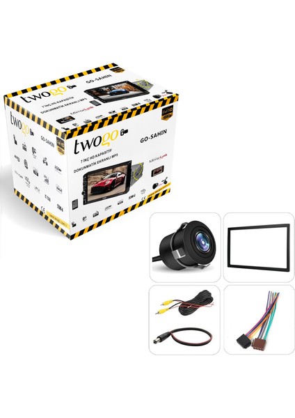 Go-Şahin Tofaş Double Teyp 7 Inç 4X50 Watt Mirrorlink Ayarlanabilir