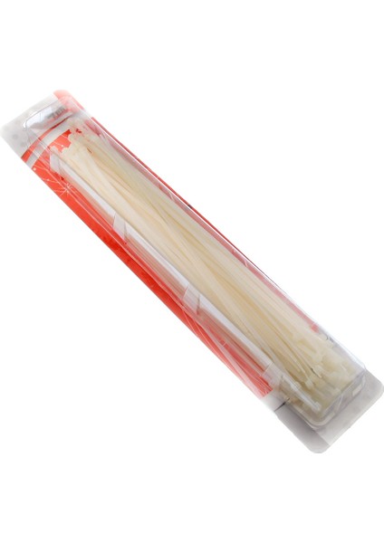 Plastik Kablo Bağı Klipsi Cırt Kelepçe 292 mm x 3.6 mm Beyaz 50 Adet