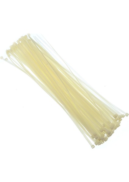 Plastik Kablo Bağı Cırt Kelepçe 250 mm x 3.6 mm Beyaz 20 Adet