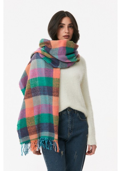 Ekose Desenli Yumuşak Dokulu Şal fırsatları