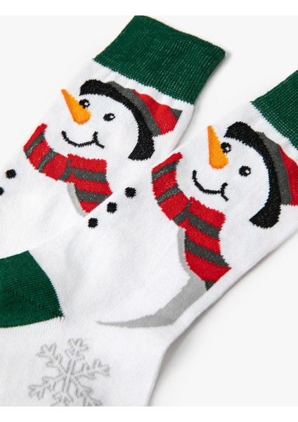 Yılbaşı Desenli Çorap Soket modelleri