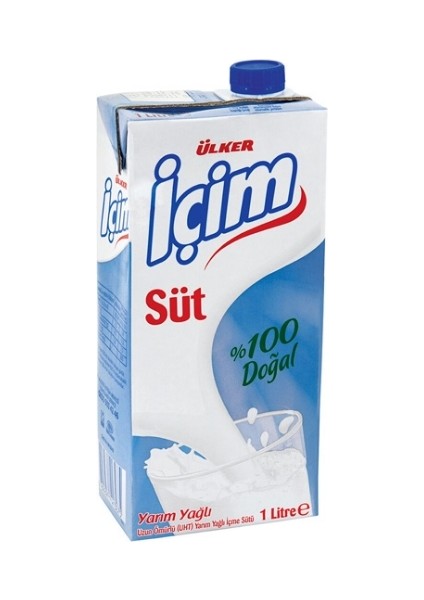 Içim Süt Yarım Yağlı 1 Lt (12'li)