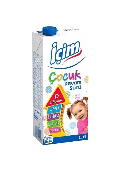 Içim Süt Devam 1 Lt (12'li)
