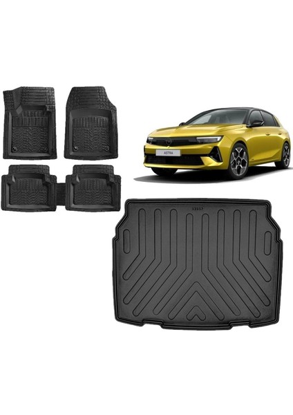 Opel Astra L 2023 Model 3D Üst Bagaj Havuzu ve 4d Luxury Havuzlu Paspas