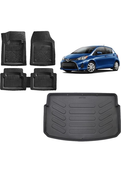 Toyota Yaris 2017 Model 3D Bagaj Havuzu ve 4d Luxury Havuzlu Paspas