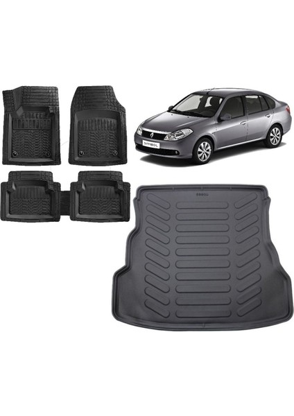 Renault Symbol 2009 Model 3D Bagaj Havuzu ve 4d Luxury Havuzlu Paspas