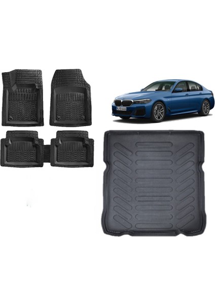 Bmw 5 Serisi G30 2022 Model 3D Bagaj Havuzu ve 4d Luxury Havuzlu Paspas