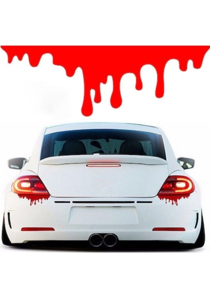 Kan Damlası Oto Sticker,far Altı Kan Damlası Kırmızı Renk, Sticker,