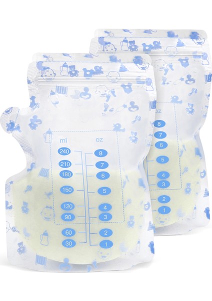 Kisdream Anne Sütü Saklama Taze Çanta 240ML - Beyaz (Yurt Dışından)