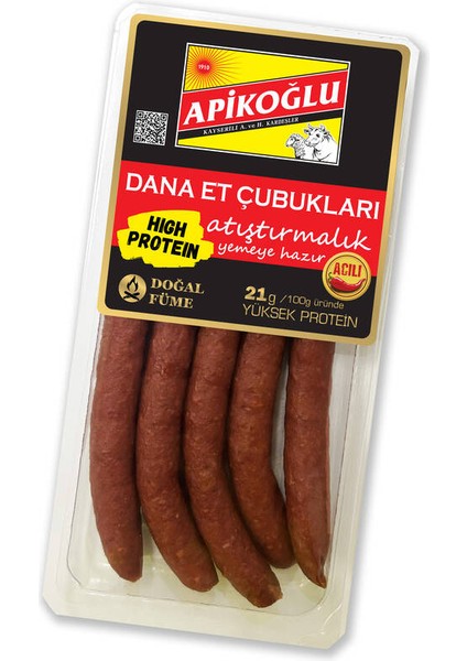 Acılı Dana Et Çubukları (110 Gr)