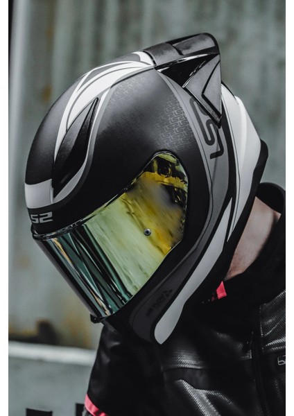 Rapıd Race Deeper Mat Beyaz-Siyah Kask C5