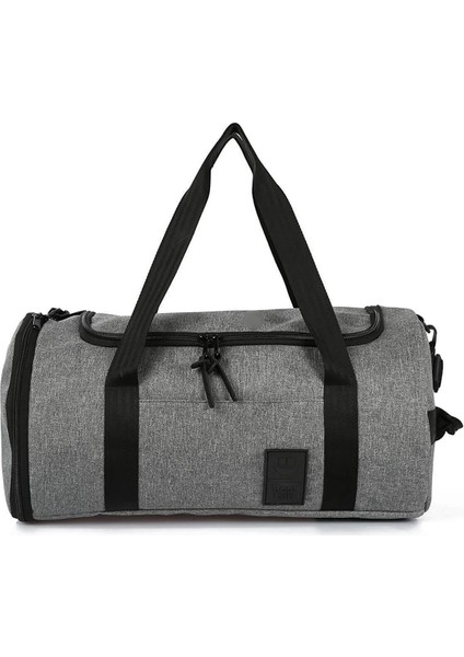 Gri Su Geçirmez Kumaş Seyahat Çantası-Takis