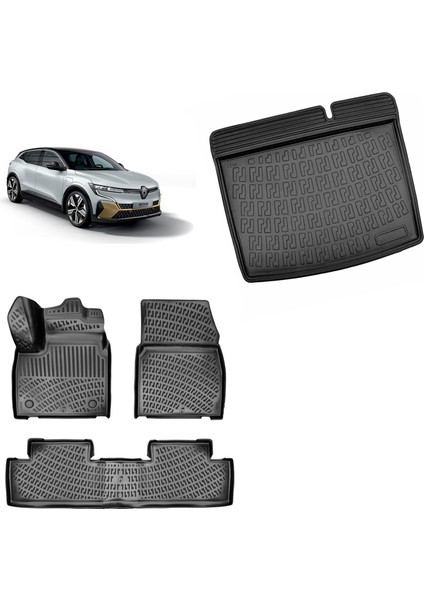 Renault Megane E-Tech 2022+ Bagaj Havuzu ve Paspas Set