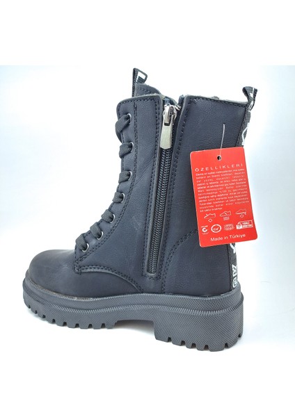 Kız Çocuk Bağlı Fermuarlı Sıcak Astarlı Anatomik Comfort Taban Bot modelleri