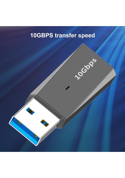 Coverzone USB 3.1 To Type-C Adaptör 10GBPS (10 Gigabit) Pc ve Bilgisayarlarınızdan Type-C Çıkış Almak Için Çevirici Usb'den Type-C Dönüştürücü Tak ve Çalıştır