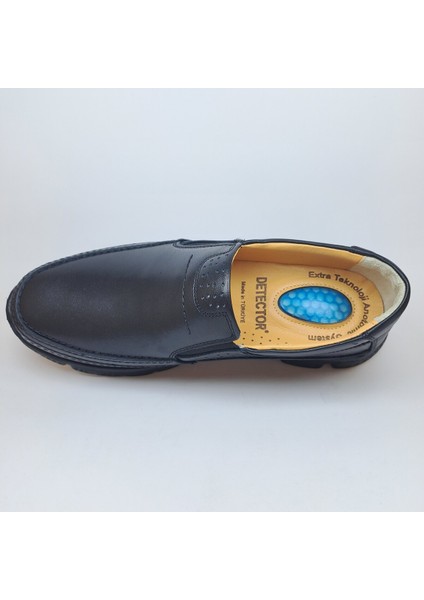Erkek Hakki Deri Siyah Ortopedik Extra Hafif Extra Comfort Casual Ayakkabı fırsatları