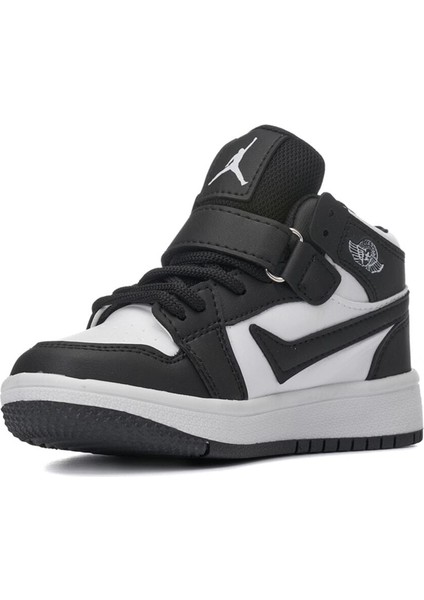 Erkek Kız Çocuk Cırtlı Air Jordan 1 Mevsimlik Cilt Deri Boğazlı Ortapedik Sneakers Spor Bot Ayakkabı fiyatları