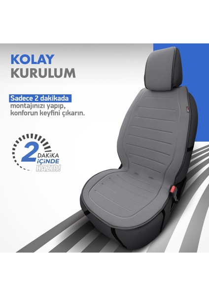 Active Line Series Koruyucu Oto Koltuk Minderi Füme