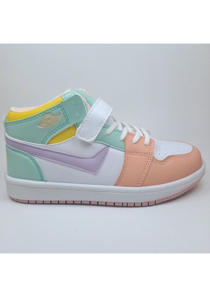 Unisex Çocuk Beyaz Pudra Lila Air Jordan Model Comfort Sneaker fiyatları