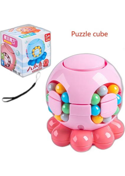 Ahtapot Puzzle Küp Zeka Oyuncağı - Pembe (Yurt Dışından)