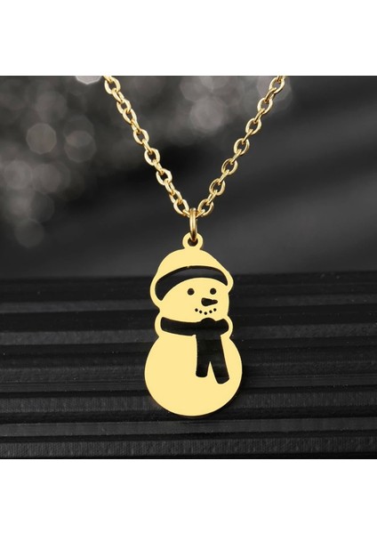 Kardan Adam Gümüş Kolye Özel Gün Hediyesi