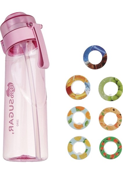Bbaba Air-Up 7 Çeşit Meyve Aromalı Su Şişesi - Pembe (Yurt Dışından)