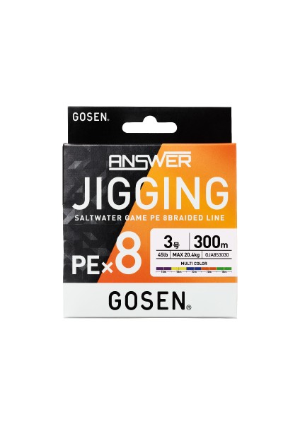 Jigging Answer Pe 8 Örgü Jig ve Tai Rubber Ipi 300MT Multi