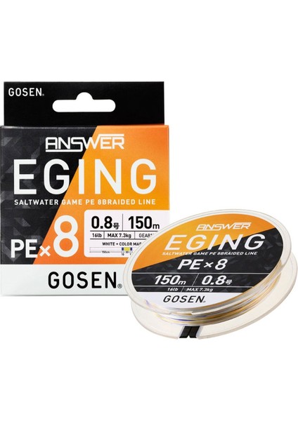 Eging Answer Pe 8 Örgü Özel Kalamar Ipi 150MT Multi