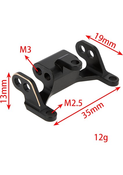 1/18 Rc Model Araba Pirinç Arka Bağlantı Montaj Çok Delikli Kurulum 11 G/adet Eksenel UTB18 Capra Trail Buggy # AXI212012 Yükseltme Parçaları Siyah Altın (Yurt Dışından)