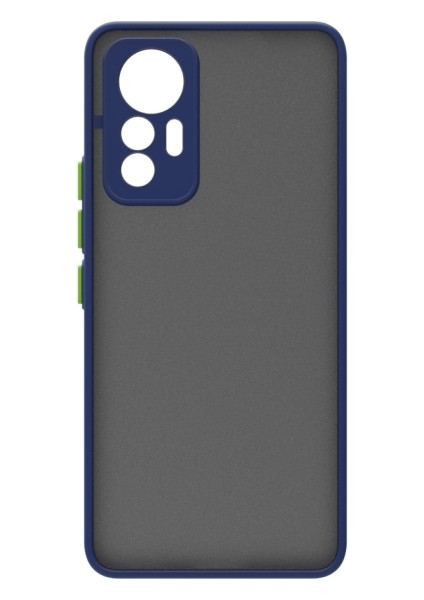 Xiaomi Mi 12 Lite Kenarları Renkli Arkası Buğulu Şık Hux Silikon Kılıf