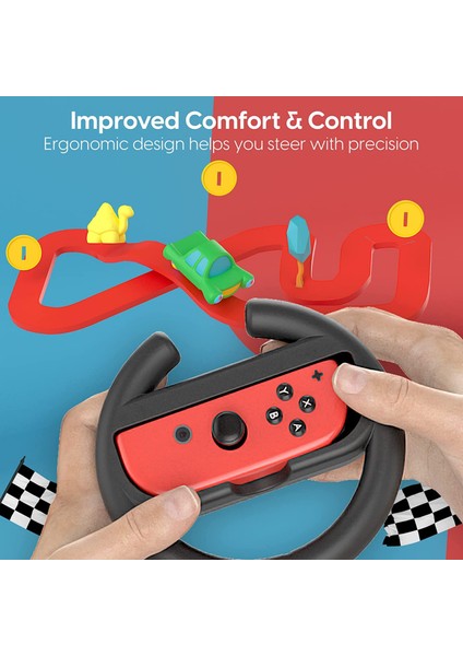 Joy-Con Için Nintendo Switch Yarış Direksiyonu Kontrol Cihazları - Switch OLED ile Uyumlu Oyun Aksesuarı Sürüş Kavraması (Yurt Dışından) indirimleri
