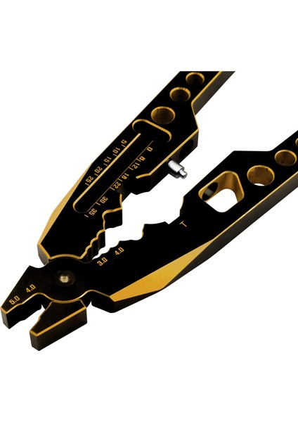 Metal Amortisör Pense Çubuk Bilyalı Kelepçe Çok Fonksiyonlu Rc Araçları ve Rc Modelleri Için Küçük 4 Yollu Çapraz Anahtar 1/8 1/10 Rc Araba Paletli Canavar Kamyon (Siyah Altın) (Yurt Dışından)