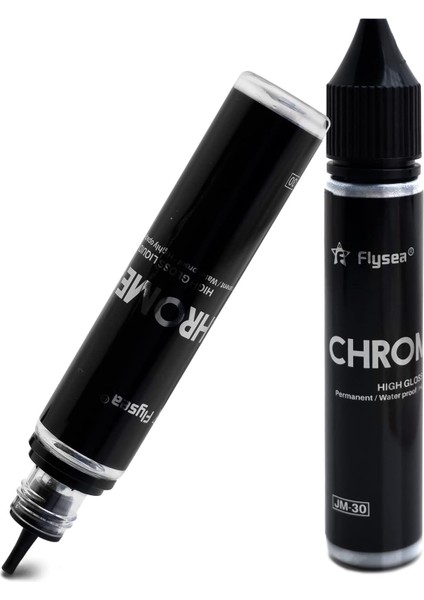 Inkpaint Marker Plastik Cam Kaya Seramik Veya Herhangi Bir Yüzey Için Krom Boya Kalemi, Onarım Rötuş Model Boyama Için Yansıtıcı Parlak Metalik Efektli Sıvı Ayna Işaretleyiciler (Yurt Dışından)