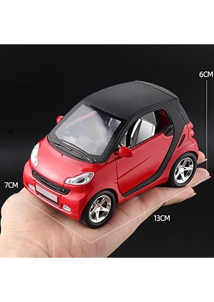 Geri Çekin Araba Pres Döküm Model Araç Koleksiyon Oyuncak Ölçeği 1/32 Smart Fortwo Için (Yurt Dışından)