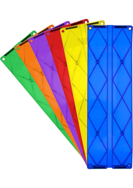 6 Parça Yarış Pisti Rampası Manyetik Yapı Taşı Seti Mıknatıslı Fayanslar Inşaat Oyuncağı Stem Öğrenme Seti Eğitim Oyun Seti Oyun Tahtası Rol Yapma Oyunu Istifleme Blokları Çocuk Be (Yurt Dışından)