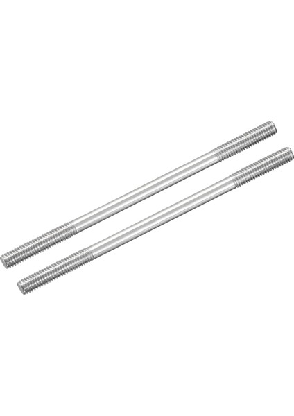 304 Paslanmaz Çelik Itme Çubuğu Konektörü Çift Uçlu Dişli Çubuk Dıy Rc Araba, Tekne, Araba, Uçak, Helikopter Modeli ve Dıy Malzeme, M4X80MM, 2'li Paket (Yurt Dışından)