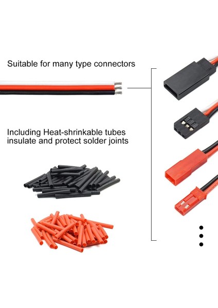 Servo Uzatma Kablosu Tel 22AWG 26AWG 60 Çekirdek Kurşun 3 P Hattı Rc Arabalar Için Drones Tekneler Uçaklar Model Aksesuarları (22AWG 30FEET) (Yurt Dışından) modelleri