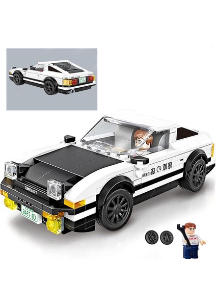 Ilk D AE86 Oyuncak Araba Yapı Seti, Hız Yarışı Spor Model Araba Yapı Taşları Seti, Racer Minifigure ile Koleksiyonluk, Çocuklar, Erkekler ve Kızlar Için Drift Rc Araba Oyuncakları (Yurt Dışından)