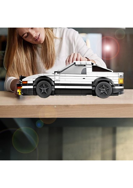 Ilk D AE86 Oyuncak Araba Yapı Seti, Hız Yarışı Spor Model Araba Yapı Taşları Seti, Racer Minifigure ile Koleksiyonluk, Çocuklar, Erkekler ve Kızlar Için Drift Rc Araba Oyuncakları (Yurt Dışından)