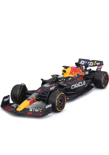 Bburago 1:43 Yeni 2022 F1 Red Bull Racing RB18 1 # Max Verstappen Özel Boya Formula 1 Alaşım Süper Oyuncak Araba Modeli (RB18 No. #1 W/kask) (Yurt Dışından)