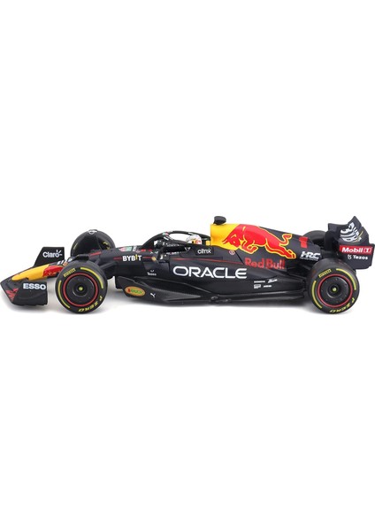 Bburago 1:43 Yeni 2022 F1 Red Bull Racing RB18 1 # Max Verstappen Özel Boya Formula 1 Alaşım Süper Oyuncak Araba Modeli (RB18 No. #1 W/kask) (Yurt Dışından)