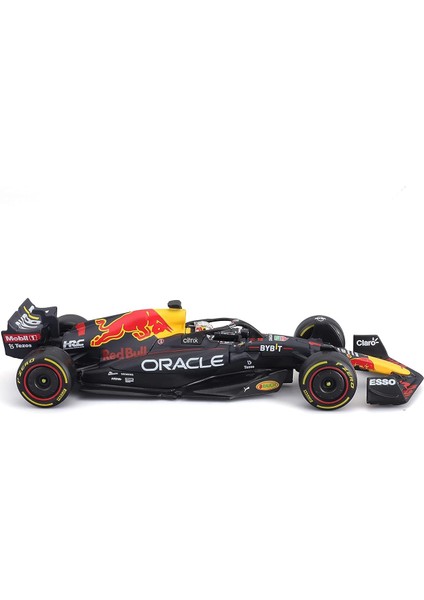 Bburago 1:43 Yeni 2022 F1 Red Bull Racing RB18 1 # Max Verstappen Özel Boya Formula 1 Alaşım Süper Oyuncak Araba Modeli (RB18 No. #1 W/kask) (Yurt Dışından)