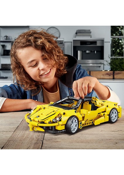 Technic Süper Spor Araba Yapı Seti Geri Çekme Yarış Arabası Oyuncak, Yarış Sporları Koleksiyon Model Süper Araba Yapı Seti, Çocuklar Kız Erkek Yaş 6+ Için Spor Araç Inşaat Oyuncakl (Yurt Dışından) modelleri