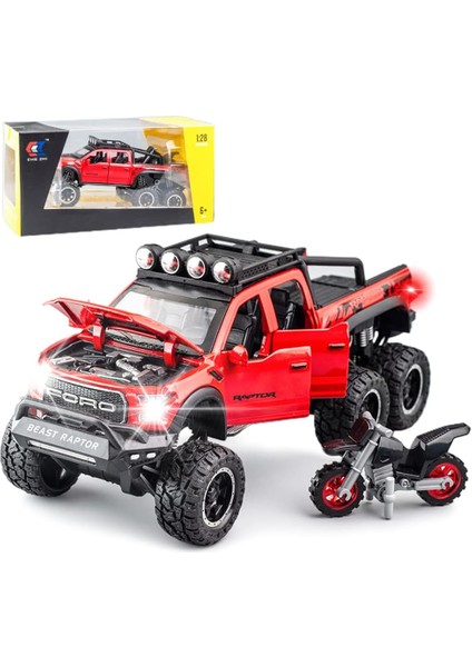 Erkekler Için Ford-Mustang Oyuncak Araba, 1/32 Ölçekli Döküm Metal Araba Oyuncakları, Çocuklara Hediyeler Için Sesli ve Işıklı Geri Çekilebilir Oyuncak Araba (Kırmızı) (Yurt Dışından)