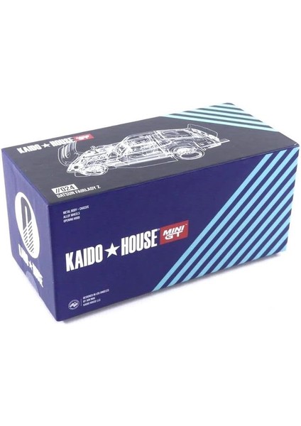 Datsun Fairlady Z S30Z Geniş Spec (Mavi) (Jun Imai Tarafından) Kaido Evi 1/64 Pres Döküm Model Araba Gerçek Ölçekli Minyatürler KHMG024 (Yurt Dışından)