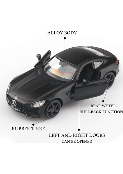 1/36 Ölçekli Mercedes Benz Amg Gts Pres Döküm Araba Modelleri, Geri Çekin Araçlar Oyuncak Arabalar, Erkekler Kızlar Için Arabalar Hediyeler (Siyah) (Yurt Dışından) fiyatları